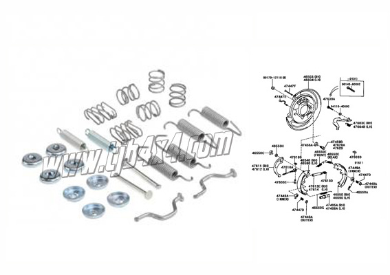 FM3- Kit ressorts de machoires de freins  main